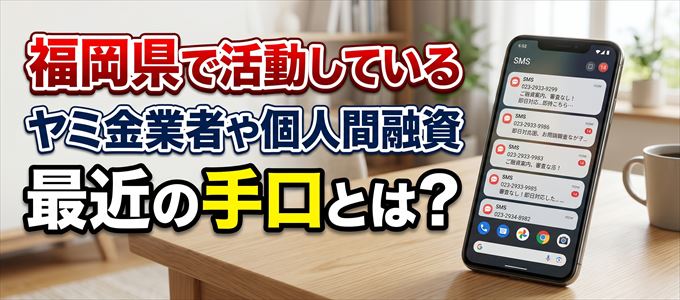 福岡県内で借りれるヤミ金業者や個人間融資とは?